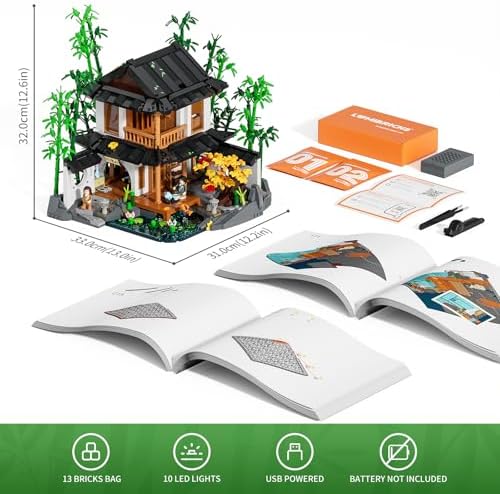 Lumibricks Bamboo House Lighting Set 2432 Pcs
