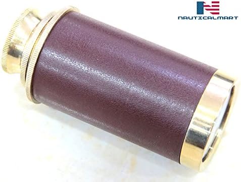 6 Brass Pirate Navigation Telescope - Brown