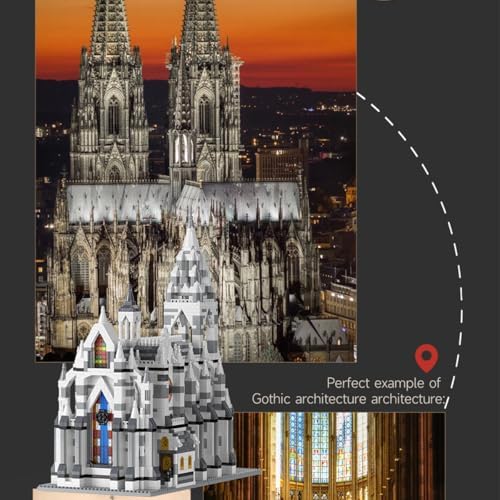 Micro Mini Cologne Cathedral Building Blocks Toy Set 3598 PCS