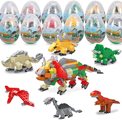 LEBOCADO Mini Dinosaur Building Blocks 12 Pack