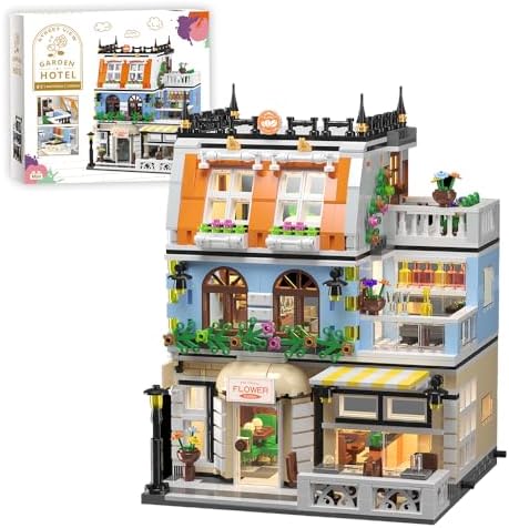 RAVAYO City Garden Hotel Building Set with LED Lights