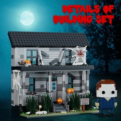 Horror Movie Halloween Figure House Building Block Kit 586 Pieces