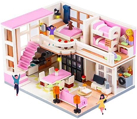 PinkBee Friends Duplex Apartment Building Blocks Set 1221 PCS
