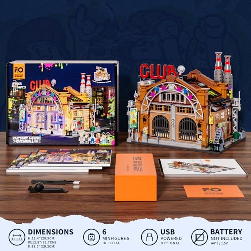 FUNWHOLE Music Building Bricks Set - 2654 Pcs Modular Kit
