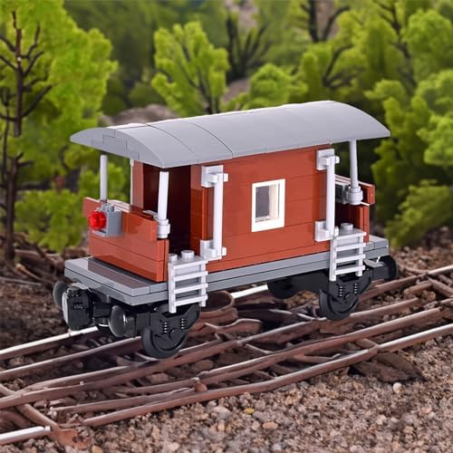 Podafu 6IN1 City Freight Train Building Set for Teens and Adults