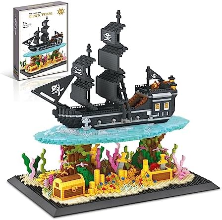 Pirates Ship Model Building Blocks Kit 4059PCS MOC Black Pearl Sailboat