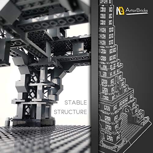 ArtorBricks Eiffel Tower Building Kit 976 Pieces