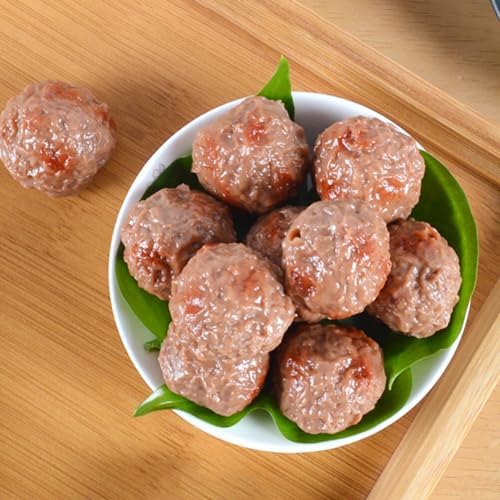 Abaodam Artificial Beef Meatballs 6pcs Play Food Decoration