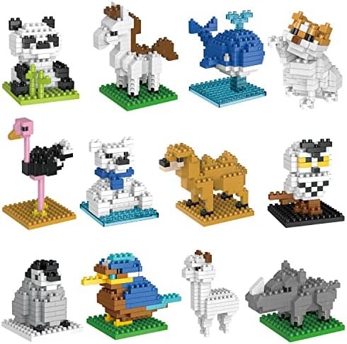 FUN LITTLE TOYS Mini Animal Blocks Set for Kids