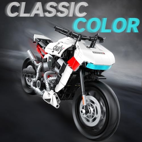18 Scale Adventure Touring Motorcycle Building Set for Adults