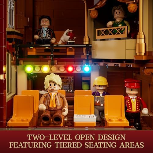 FUNWHOLE Balcony Theatre Building LED Light Set 2445 Pcs