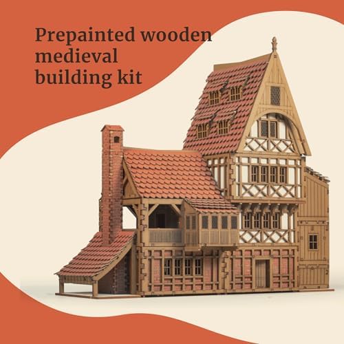 DIY Wooden Guild Hall Building Kit for Teens and Adults
