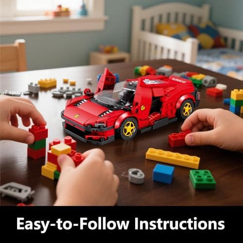 Speed Champions Sports Car Building Kit - 275 Pieces 124 Red SP3