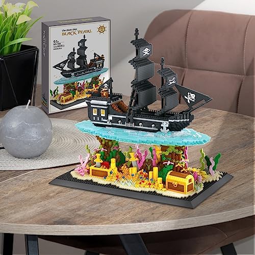 Pirates Ship Model Building Blocks Kit 4059PCS MOC Black Pearl Sailboat
