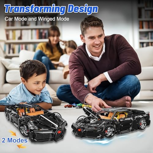 Bugatti La Voiture Noire 110 Scale Building Blocks Set for Adults