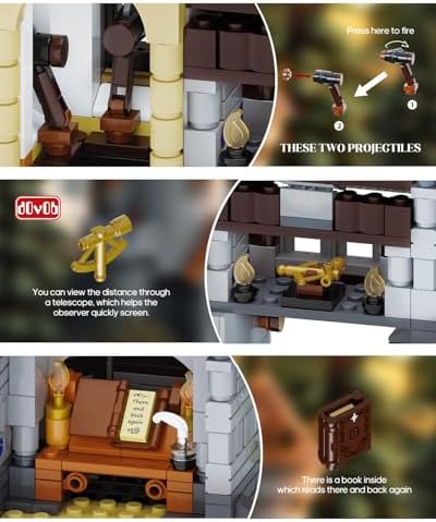 dOvOb Medieval Watchtower Building Blocks Set with 1326 Pieces