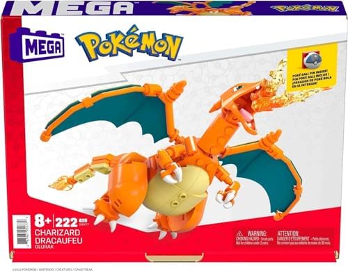 Mega Brands Pokmon Charizard Building Set with 222 Pieces