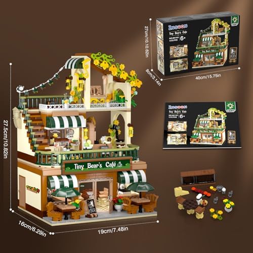 City Coffee House Building Set with Light 1173 PCS