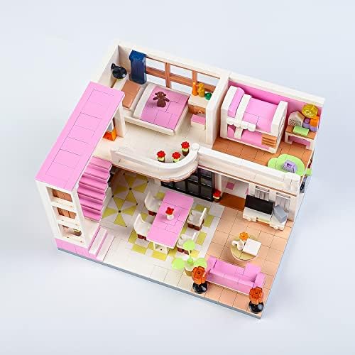PinkBee Friends Duplex Apartment Building Blocks Set 1221 PCS