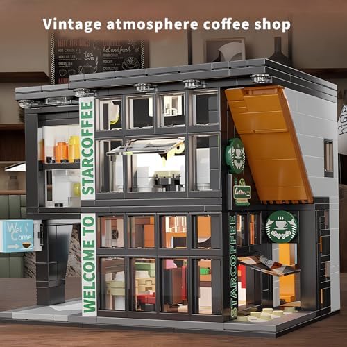 Coffee Shop Building Blocks Set 581 Pieces for Ages 6