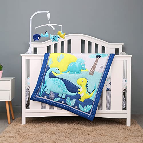 CribMATE Blue Dinosaur Nursery Mobile Set