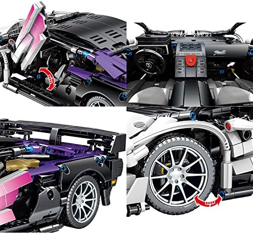 Super Sports Car Building Kit 114 Scale 1337 Pieces