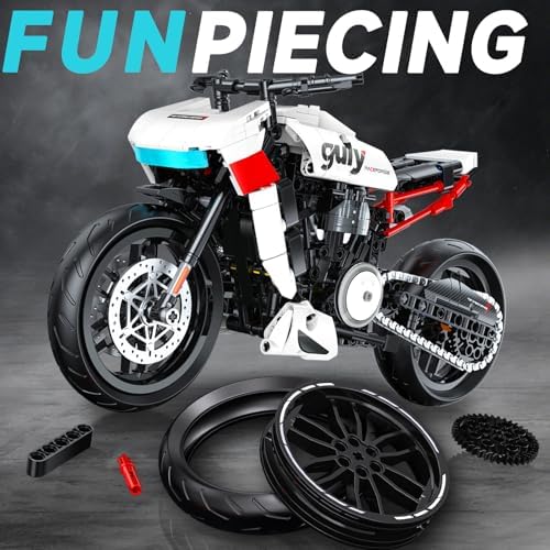 18 Scale Adventure Touring Motorcycle Building Set for Adults