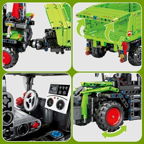 3 in 1 Harvester Tractor Building Set Toy for Kids 12
