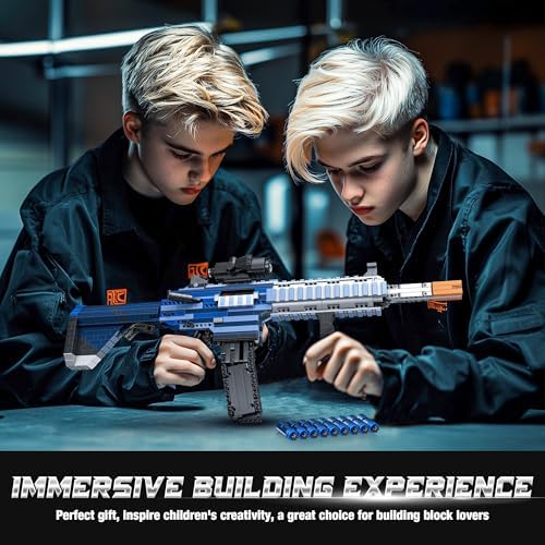 Fluorspar Blaster Building Block Gun for Adults 11 M416 Scale