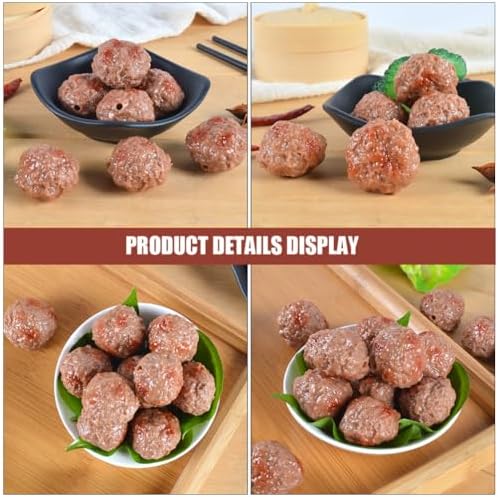 Abaodam Artificial Beef Meatballs 6pcs Play Food Decoration