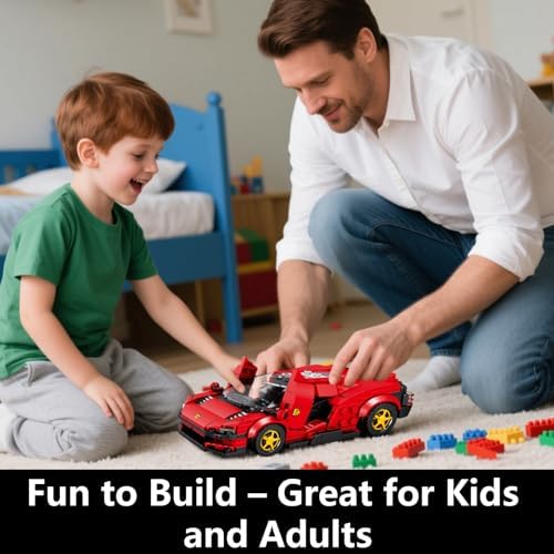 Speed Champions Sports Car Building Kit - 275 Pieces 124 Red SP3