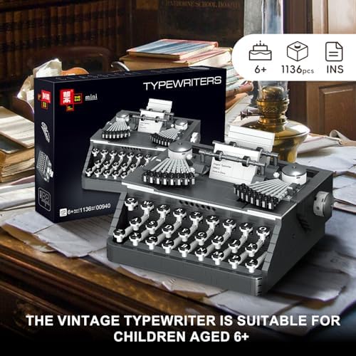 XIU Ideas Retro Typewriter Building Blocks Set