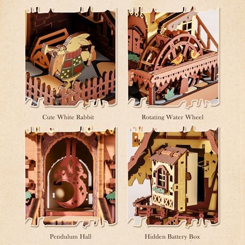 ROBOTIME Cuckoo Clock 3D Wooden Puzzle Kit
