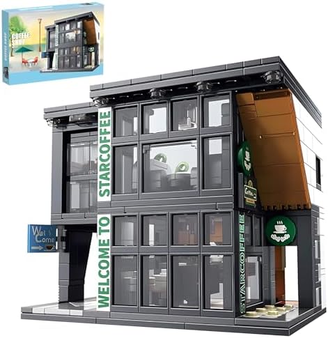 Coffee Shop Building Blocks Set 581 Pieces for Ages 6