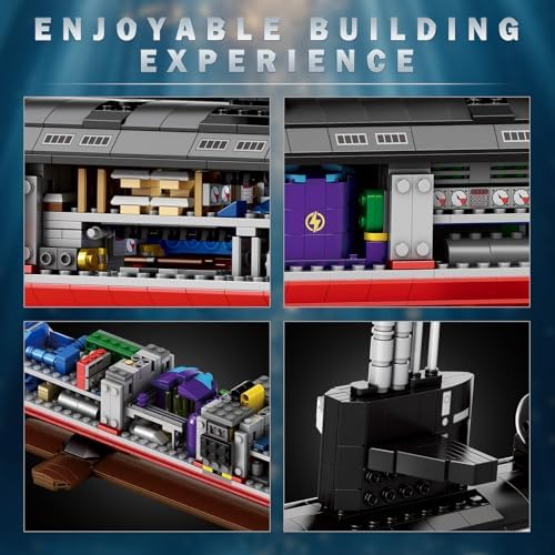 Nuclear Submarine Building Set for Adults 1125 Scale Model