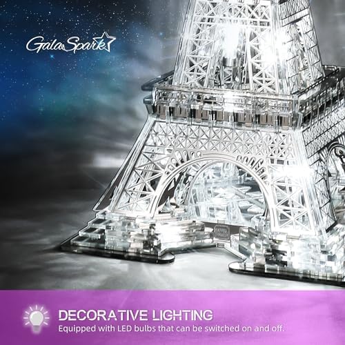 21 Inch 3D Puzzle LED Eiffel Tower Model Kit