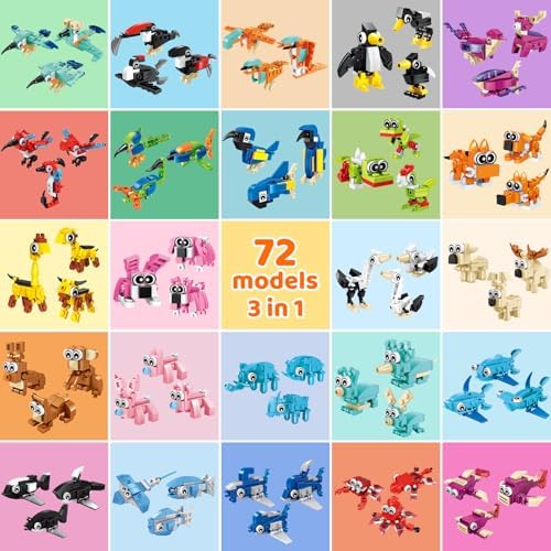 24 Pack Mini Animal Building Blocks Toy Set