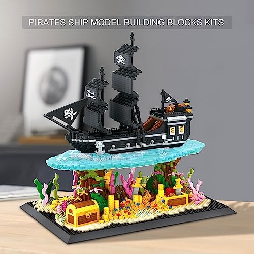 Pirates Ship Model Building Blocks Kit 4059PCS MOC Black Pearl Sailboat