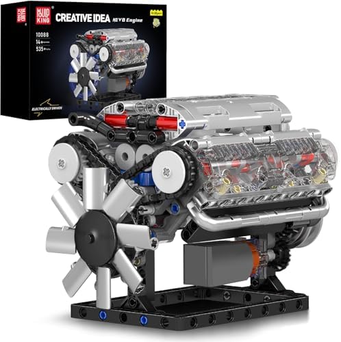 Mould King V8 Engine Building Block Set 535 Pcs