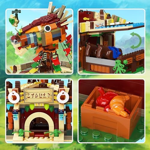 Horse Station Building Model Kit for Hyrule Fans