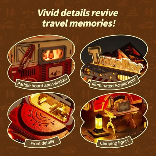 3D Travel Truck Puzzle Kit - LED Lighted DIY Model