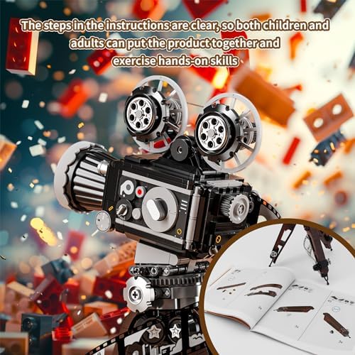 Retro 3 in 1 Camera Building Set for Adults