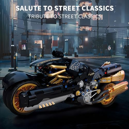 CAXIMSY Motorcycle Building Block Set 1388 Pieces