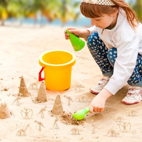 60 PCS Dinosaur Fossil Skeletons Science Toy Set
