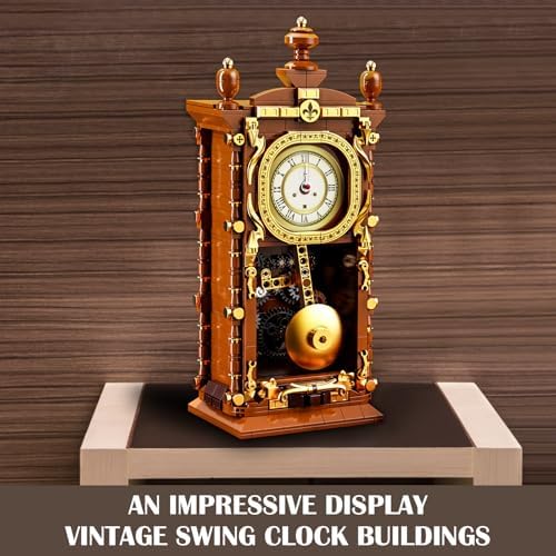 Retro Swing Clock Building Blocks Set with 751 Pieces