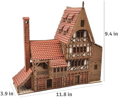 DIY Wooden Guild Hall Building Kit for Teens and Adults