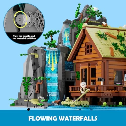 Lumibricks Waterfall Cabin LED Building Set