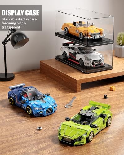 TYCOLE Super Sports Car Building Block Set with Display Case 323pcs