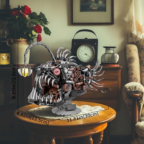 Steampunk Lantern Fish Building Set with Light 1038 PCS