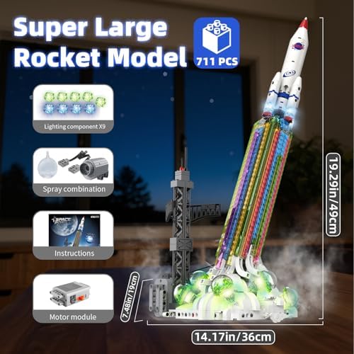 Suplanet Space Exploration Rocket Model Building Set 711 Pcs